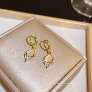 Nouvelles boucles d'oreilles pendantes en opale goutte d'eau, bijoux de mode pour femmes - Product Image 3