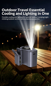 OEM Led Portable Clip Fan USB Rechargeable Wearable Waist Fan <b>Mini</b> Hands Free Personal Cooling Fan Outdoor Camping Summer Fan - Product Image 5