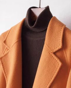 <span class=keywords><strong>Trench</strong></span>-coat décontracté et élégant pour femme, double boutonnage, coupe ample, en laine <span class=keywords><strong>kaki</strong></span> unie, long, imperméable, respirant, personnalisable - Product Image 3