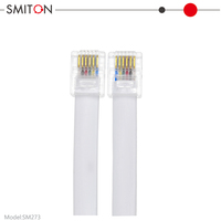 Câble de raccordement téléphonique RJ12 6P6C intérieur, câble modulaire droit