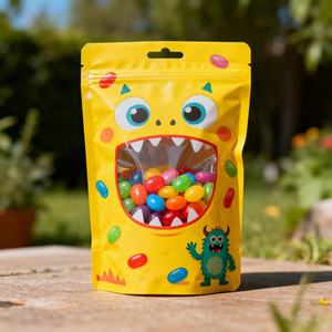 Mylar impreso personalizado 3,5g Stand Up Zip Lock bolsa con lámina brillante para dulces Snack embalaje uso - Product Image 4