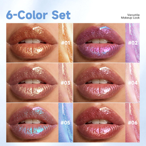 Charm Beauty Duochrome Liquid <b>Lipstick</b> Chameleon Holographic Lip Gloss Shimmer Aurora Lipgloss Lip Makeup Glitter Makeup - Product Image 4