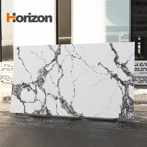 Dalles de pierre de quartz noir Horizon pour comptoir de café, design en pierre de quartz - Product Image 2