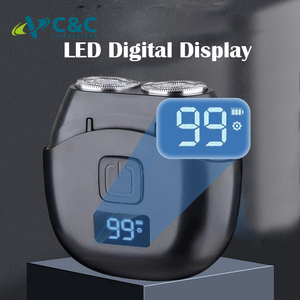 Mini Máy cạo râu điện xách tay xoay dao cạo Kích thước bỏ túi râu dao cạo với Máy cạo râu từ đầu cho nam giới - Product Image 2