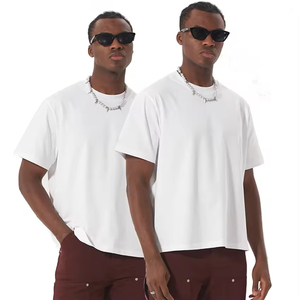 Camiseta Corta de Moda con Corte Cuadrado de Alta Calidad, Impresión de Logotipo Personalizado, Ropa para Hombre, Camiseta Extra Grande - Product Image 1