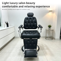 Fauteuil de barbier moderne et confortable Qunpeng Beauty pour salons et barbiers, équipement de coiffure durable de haute qualité