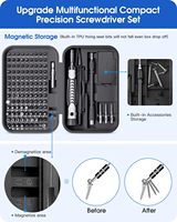 130-en-1 Kit d'outils de réparation électronique de précision jeu de tournevis de qualité bricolage 120 Bits Chrome pour ordinateur téléphone montre réparation d'ordinateur portable