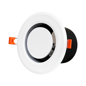 Salida de Aire Redonda Ultrafina Empotrada de ABS con Sistema Snap-in, Rejilla de Ventilación de Aire Fresco Oculta Ajustable con <span class=keywords><strong>Malla</strong></span> - Product Image 6