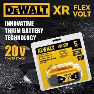 بطارية ليثيوم أيون بسعة عالية 5.0 أمبير/ساعة لأدوات DeWalt 20 فولت و60 فولت Max، متوافقة مع موديل DCB206، طاقة تدوم طويلاً - Product Image 4