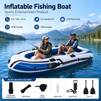 Produit de divertissement sportif, kayak gonflable, bateau en caoutchouc épaissi pour 2/3/4 personnes, bateau de pêche gonflable certifié GPSR