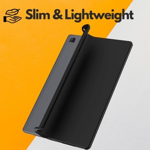 Étui de tablette en TPU antichoc pour Samsung Galaxy Tab A9 Plus 2023 X210/X216/X218 Housse de tablette transparente noire - Product Image 6