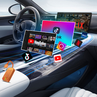 Dongle stéréo portable pour voiture en métal orange, USB Type-C avec prise en charge de CarPlay et d'Android Auto pour voiture