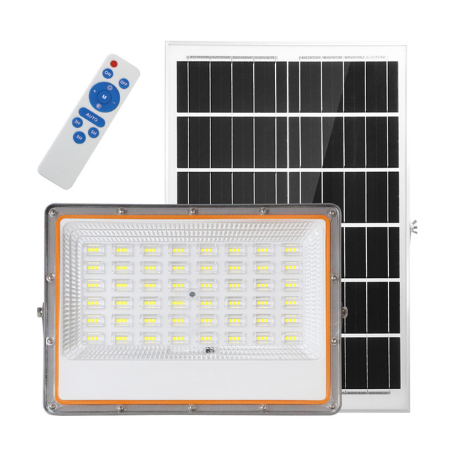 Wireless Remote Control 300W Solar Flood Light IP67 for Commercial Outdoor Lighting