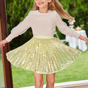 Faldas de Tul <span class=keywords><strong>con</strong></span> Lentejuelas para Niñas al por Mayor, Falda de Tul <span class=keywords><strong>con</strong></span> Lentejuelas Personalizada para Cumpleaños de Niñas, Disfraz Brillante de Fiesta para Niñas - Product Image 1