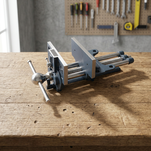 Quick Release Woodworking Bench <b>Vice</b> Heavy Duty Cast Iron <b>Clamp</b> with Adjustable Dog for Carpentry Workshop |GS1652A-01 - Product Image 3