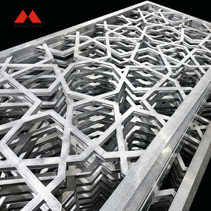 Alumtimes Mashrabiya <span class=keywords><strong>Laser</strong></span> Cắt Khắc Nhà Sản Xuất Nhôm Tấm Ốp Tường Không Thấm Nước Bên Ngoài Mặt Tiền Tường Siding 3D Bảng Điều Chỉnh - Product Image 6