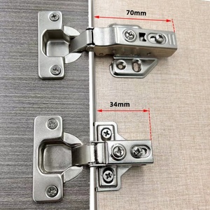 Bisagra de Amortiguación Oculta de 35mm con Brazo Corto, Hidráulica Americana, para Puertas de Muebles con Cierre Suave, Moderna, para Cocina, Hogar y Oficina - Product Image 2