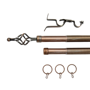 Décor de luxe personnalisé <span class=keywords><strong>tringle</strong></span> à <span class=keywords><strong>rideau</strong></span> en métal double porte support de <span class=keywords><strong>rideau</strong></span> peut être monté <span class=keywords><strong>sur</strong></span> le mur du salon - Product Image 1