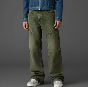 Jean ample de charpentier pour homme 2026, style vintage délavé, coupe large, mode Y2K, pantalon en denim streetwear, coupe décontractée, vente en gros - Product Image 5