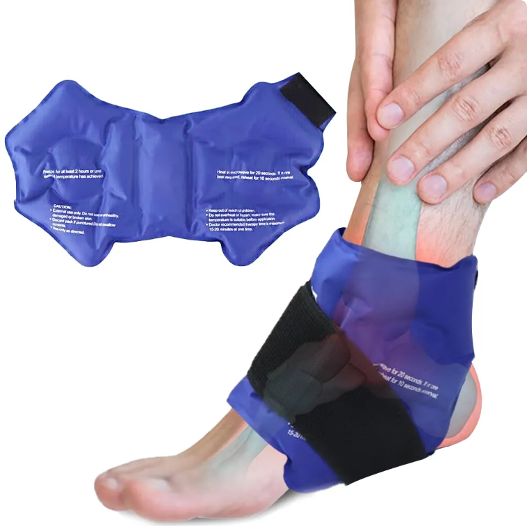 Hot Selling GY Brand Custom Cool Cooler Cryotherapy Compression Ice Packs 26x16cm for Ankle and Heel Hot & Cold Therapy