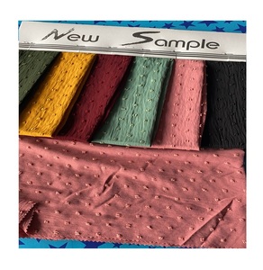 Tissu crêpe à pois, 100% Polyester ce, bande froissée, tissu Jacquard - Product Image 4
