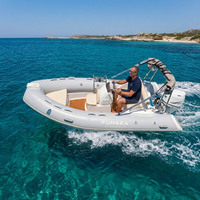 Bateau de sport gonflable stable en PVC Hypalon de 1,2 mm avec console RIB430C, homologué CE