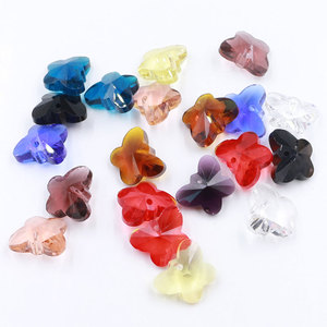 14mm Farfalla Perle di Vetro Per Monili Che Fanno All'ingrosso Piatto di Cristallo Che Borda <span class=keywords><strong>il</strong></span> Pendente di Fascino Del Braccialetto FAI DA TE Accessori Artigianali - Product Image 6