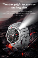 VALDUS Monitoreo del sueño VD47 PRO 525mAh Reloj inteligente Ritmo cardíaco Monitoreo de oxígeno en sangre Luz brillante Linterna Nuevo Smartwatch