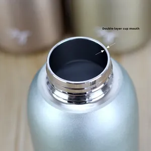 Wholesale Stainless Steel Hanging Ring <b>Small</b> Fat Ding Insulated Cup Double-layer Vacuum Student Portable Cute Water Printing - Product Image 4