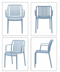 Silla <span class=keywords><strong>de</strong></span> Comedor Vertical <span class=keywords><strong>de</strong></span> Plástico, Moderna, Simple, Apilable, Resistente, Colorida, Hueca, Impermeable, para Hogar y Oficina, <span class=keywords><strong>de</strong></span> PP - Product Image 6
