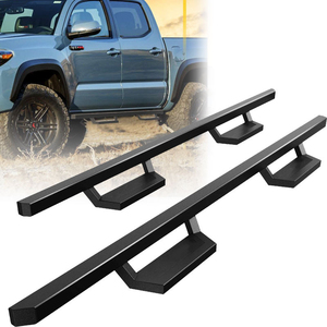 Marchepieds latéraux robustes en acier noir mat pour 4Runner Tacoma <span class=keywords><strong>Silverado</strong></span> RAM 1500 Accessoires pour camionnettes - Product Image 2