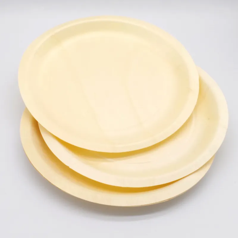 Disposable Wood Food Hold Plate Party Wooden Pizza Plate