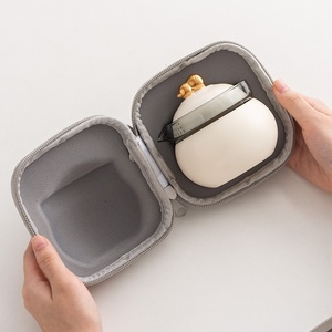 New Chinese Style Quick Tea Cup Portable Modern Ceramic Travel Kung Fu Tea Maker Fulu Gourd Design Travel Tea Set - Product Image 3