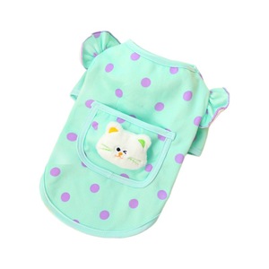 Handsome Rabbit Pet <b>Clothes</b> <b>For</b> Dogs And <b>Cats</b> Polka Dot Breathable Spring Season Small To Medium Size - Product Image 5