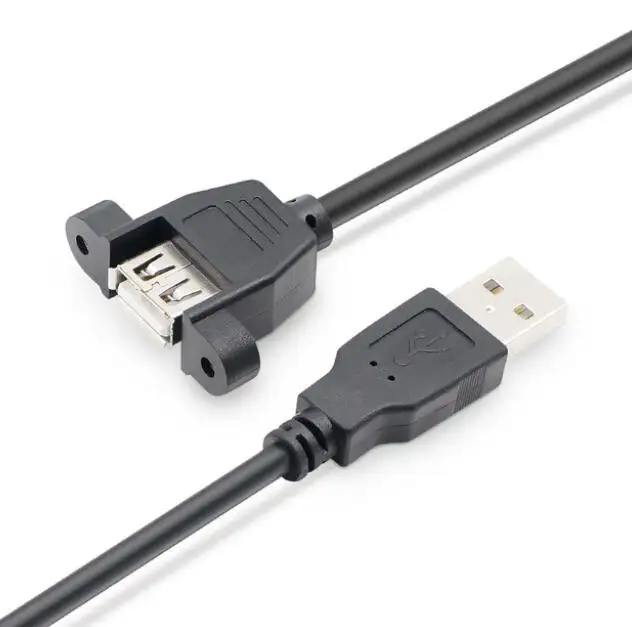 1m 480mbps USB 2.0 A male to USB 2.0 A female with panel mount screw cable top quality cabletolink 2021