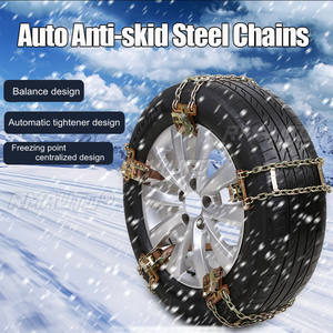 Cadenas de Nieve para Automóvil de Acero Resistentes al Desgaste, Diseño Equilibrado, Antideslizantes para Carreteras de Hielo/Nieve/Lodo, Seguras para Conducir - Product Image 2