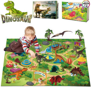 Tapis de jeu modè<span class=keywords><strong>le</strong></span> de <span class=keywords><strong>dinosaures</strong></span>, ensemble d'animaux, Simulation d'animaux, <span class=keywords><strong>monde</strong></span> de <span class=keywords><strong>dinosaures</strong></span>, offre spéciale - Product Image 1
