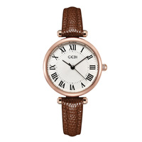 Nouvelle montre rétro réseau à petite plaque lumineuse rouge pour femmes, Test d'étudiant, montre à Quartz étanche