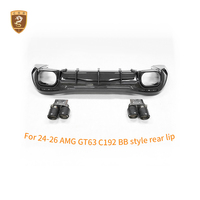 Pour Mercedes AMG GT63 : Kit de lèvres arrière style BB en fibre de carbone sèche, diffuseur arrière C192, embouts d'échappement, pièces arrière 2024-2026