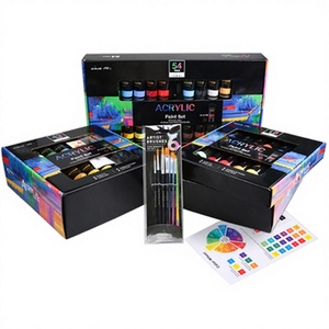 Set di Colori Acrilici Giorgione 12 Colori 35ml in Tubetti di Plastica <span class=keywords><strong>con</strong></span> 6 Pennelli per Artisti, per Dipingere su Vetro, Tela e Carta - Product Image 5