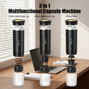 3 in 1 Multifunctional Capsule <b>Coffee</b> Machine <b>Portable</b> Espresso <b>Maker</b> for Office Home Travel USB Rechargeable - Product Image 1