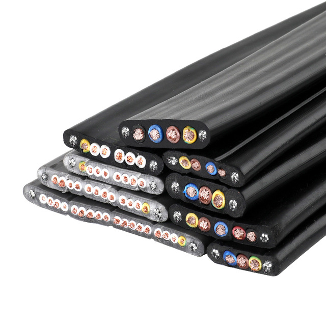 Elevator Travelling Cable 24*0.75 TVVB TVVBG 3/4/5/6/8/12/24/36 Core Flat Elevator Cable