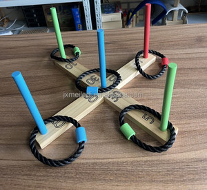 Wooden Ring Toss <strong>Game</strong> <strong>Yard</strong> <strong>Games</strong> Set Throw <strong>Games</strong> for Outdoor and Indoor Innovative Rope Toy - Product Image 3