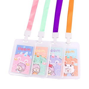 <span class=keywords><strong>Porte</strong></span>-<span class=keywords><strong>badge</strong></span> en plastique robuste Foska à accès rapide, couleurs assorties, avec fenêtres hautement transparentes des deux côtés pour l'école - Product Image 6