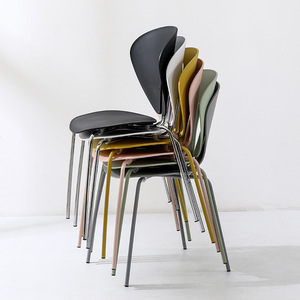 Dining Chair Plastic With <b>Backrest</b> Multi Color For Dining Room And Commercial Use - Product Image 4