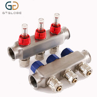 Collecteur intelligent Pex en acier inoxydable 304 de haute qualité 220V système de chauffage de l'eau par le sol Design moderne pour le chauffage de l'eau chaude