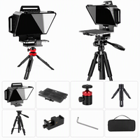 Téléprompteur pour téléphone portable, lecture de scénario en studio, appareil photo reflex numérique sans miroir, dispositif universel de générique pour sous-titres