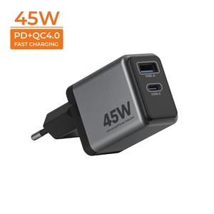 <span class=keywords><strong>Cargador</strong></span> Rápido GaN de 45W con Logotipo Personalizado, <span class=keywords><strong>Cargador</strong></span> Inteligente con Pantalla, Adaptadores de Corriente PD PPS QC 4.0 para iPhone - Product Image 2