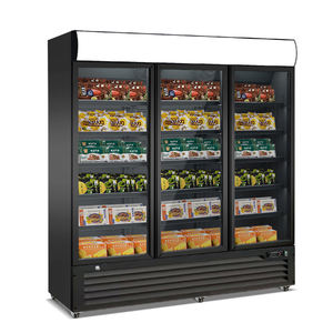 Réfrigérateur de présentation à double température à refroidissement direct à 3 portes avec portes en verre et 12 étagères / Réfrigérateur à boissons - Product Image 6