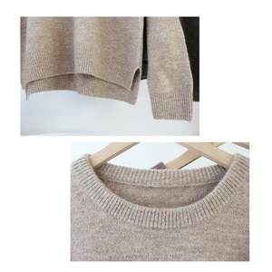 Custom <strong>Women's</strong> 100% Cashmere Sweater O Neck Pullover Sweater Batwing <strong>Long</strong> Sleeve Knitted <strong>Jumpers</strong> <strong>for</strong> <strong>Women</strong> - Product Image 6
